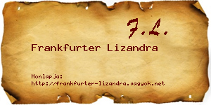 Frankfurter Lizandra névjegykártya